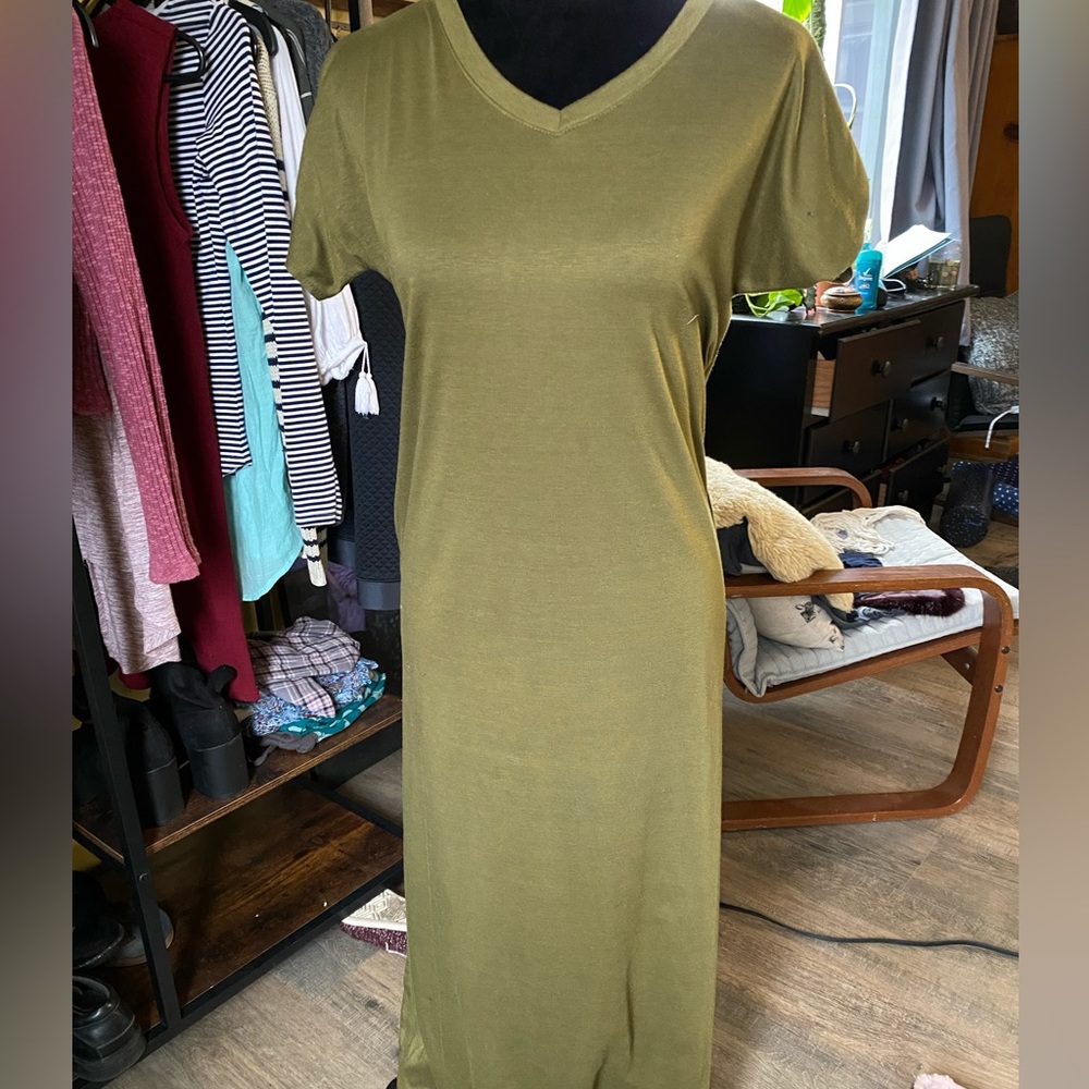 Olive Green Maxi Dress